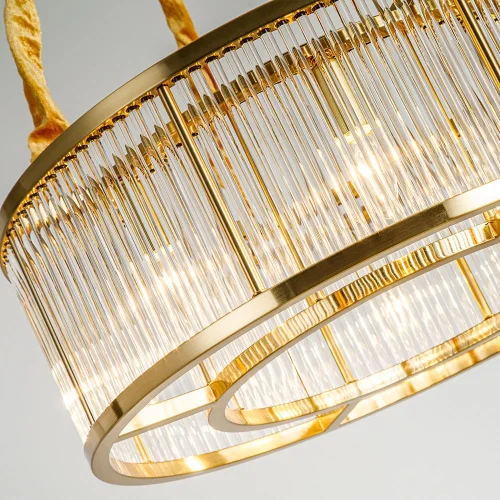 Люстра подвесная Anetta A1065SP-8PB Arte Lamp прозрачная на 8 ламп, основание медь в стиле современный фото 3