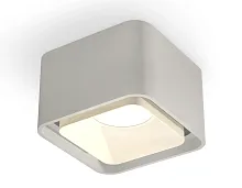 Светильник накладной Techno Spot XS XS7834010 Ambrella light серый 1 лампа, основание серое в стиле хай-тек современный квадратный
