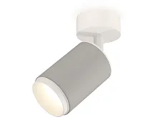 Светильник накладной XM6314002 Ambrella light серый 1 лампа, основание белое в стиле хай-тек современный круглый