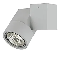 Светильник накладной Illumo 051020 Lightstar серый 1 лампа, основание серое в стиле хай-тек круглый