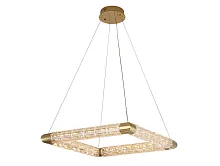 Светильник подвесной LED 8484/620 gold Newport прозрачный 1 лампа, основание золотое в стиле американский современный классический квадраты