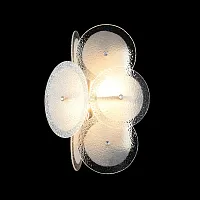 Бра DANDELION AP2 GOLD Crystal Lux белый на 2 лампы, основание золотое в стиле современный 