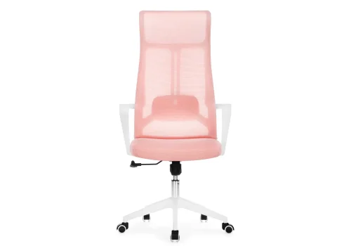 Компьютерное кресло Tilda pink / white 15629 Woodville, розовый/сетка, ножки/пластик/белый, размеры - *1250***650*600 фото 3