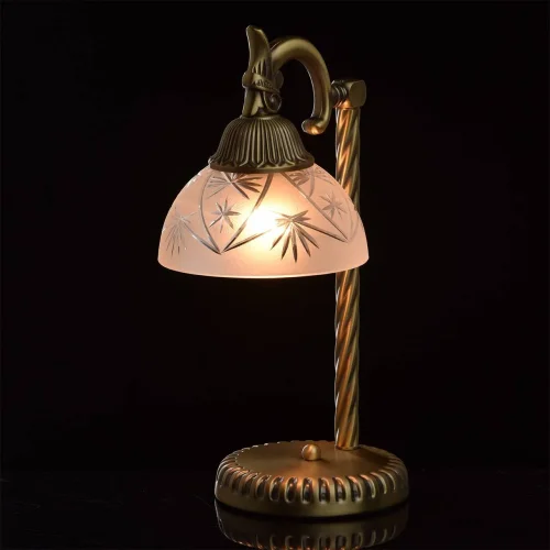 Настольная лампа Афродита 317032301 MW-Light белая 1 лампа, основание бронзовое металл в стиле классический  фото 2