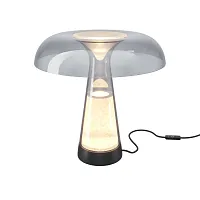 Настольная лампа LED MOD484TL-L8BK Artefact Maytoni дымчатая на 1 лампу, основание чёрное стекло в стиле хай-тек современный 