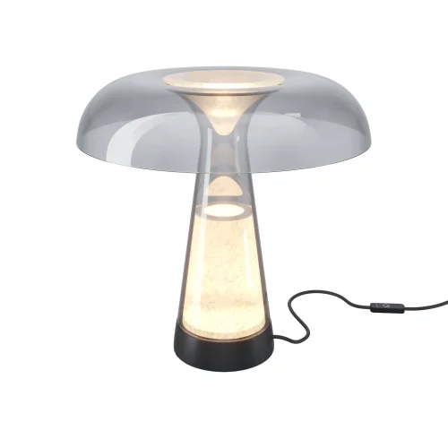 Настольная лампа LED MOD484TL-L8BK Artefact Maytoni дымчатая на 1 лампу, основание чёрное стекло в стиле хай-тек современный Настольная лампа LED MOD484TL-L8BK Artefact Maytoni дымчатая на 1 лампу, основание чёрное стекло в стиле хай-тек современный