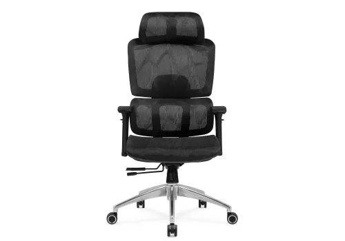 Компьютерное кресло Olimpus black / chrome 15624 Woodville, чёрный/ткань, ножки/металл/чёрный, размеры - *1290***670*700 фото 2