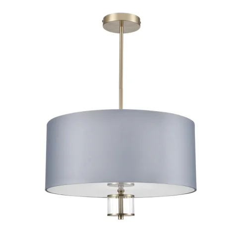 Люстра на штанге Damona 8108/5C Lumion серая на 5 ламп, основание латунь в стиле классический 