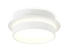 Светильник накладной TN5383 Ambrella light белый 1 лампа, основание белое в стиле современный круглый