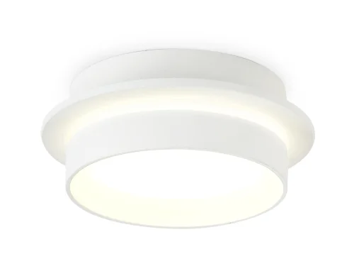 Светильник накладной TN5383 Ambrella light белый 1 лампа, основание белое в стиле современный круглый