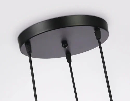 Светильник подвесной TR3541 Ambrella light серый чёрный 3 лампы, основание чёрное в стиле современный каскад фото 5