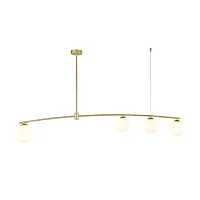 Светильник подвесной Equilibrium 4039-4P Favourite белый 4 лампы, основание золотое в стиле современный 