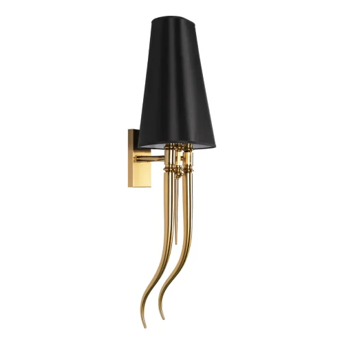 Бра Brunilde 10207W/L Gold LOFT IT чёрный на 2 лампы, основание золотое в стиле арт-деко  фото 4
