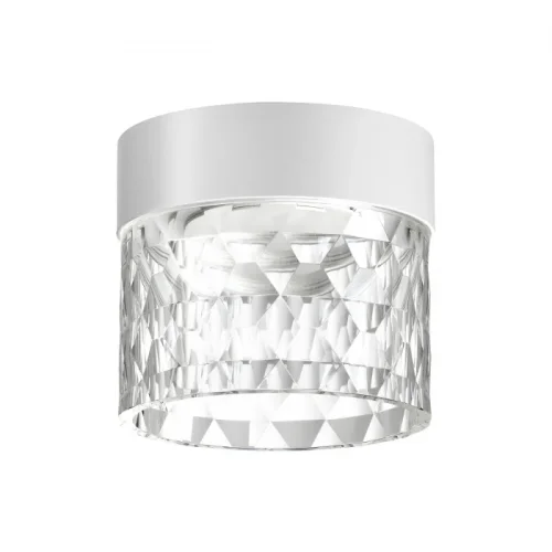 Светильник накладной LED Aura 358997 Novotech белый прозрачный 1 лампа, основание белое в стиле современный хай-тек круглый