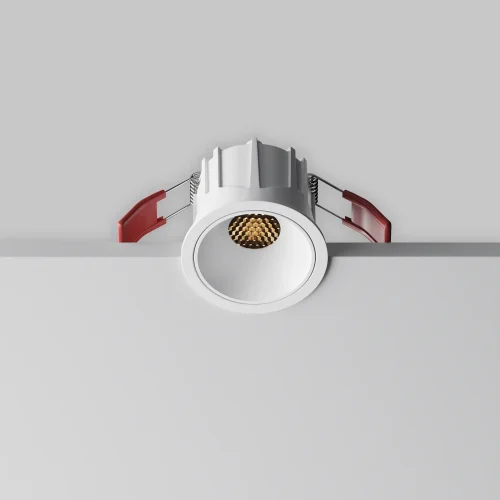 Светильник точечный LED Alfa LED DL043-01-10W2.7K-RD-W Maytoni белый на 1 лампу, основание белое в стиле современный хай-тек круглый фото 8