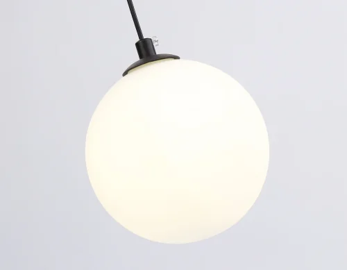 Светильник подвесной LED с пультом FL66303 Ambrella light чёрный 1 лампа, основание чёрное в стиле современный хай-тек шар фото 7