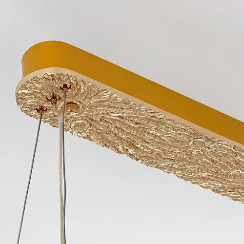 Люстра подвесная LED с пультом Lava CL250172 Citilux прозрачная янтарная на 1 лампу, основание золотое в стиле современный овал с пультом фото 8 Люстра подвесная LED с пультом Lava CL250172 Citilux прозрачная янтарная на 1 лампу, основание золотое в стиле современный овал с пультом фото 8