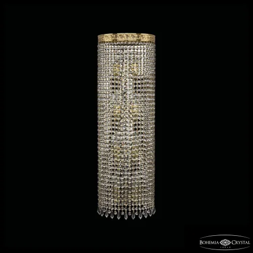 Бра 83401B/25IV-75 G Drops Bohemia Ivele Crystal прозрачный на 8 ламп, основание золотое в стиле современный классический r