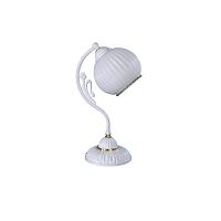 Настольная лампа P 9600 Reccagni Angelo белая 1 лампа, основание белое латунь в стиле классический 