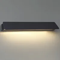 Настенный светильник LED Leo 6642/16WL Odeon Light уличный IP54 чёрный 1 лампа, плафон чёрный в стиле хай-тек LED