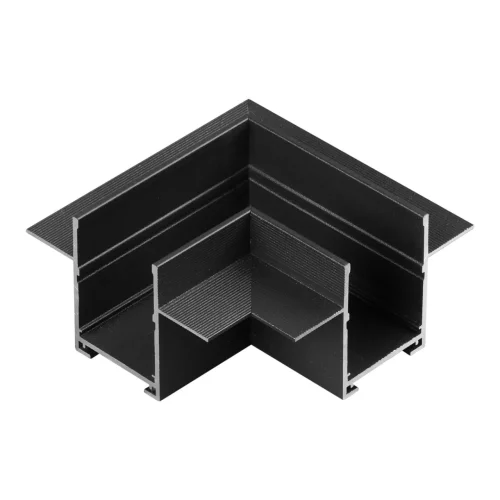 Соединитель угловой "L" для шинопровода встраиваемого в ГКЛ (135302-135303) Vector 135310 Novotech чёрный в стиле хай-тек современный для светильников серии Vector vector 220в гкл