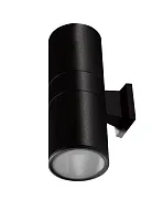 Настенный светильник CLT 138W300 BL Crystal Lux уличный IP54 чёрный 2 лампы, плафон чёрный в стиле современный E27