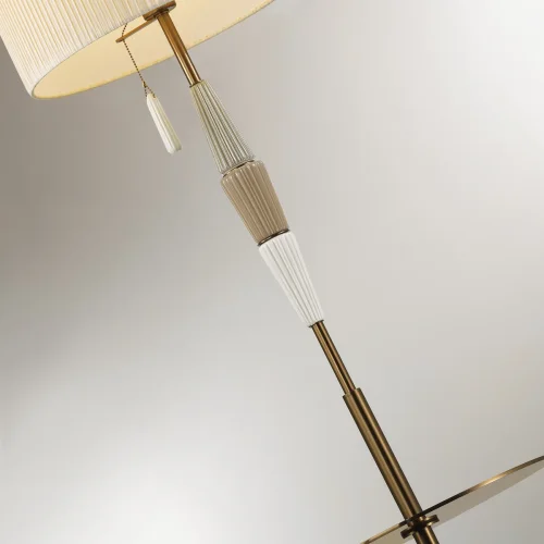 Торшер Latte 5403/1F Odeon Light со столиком usb бежевый 1 лампа, основание бронзовое в стиле классический
 фото 5
