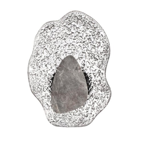 Бра LED Coralla 5461/12WLB Odeon Light прозрачный на 1 лампу, основание чёрное серое в стиле современный арт-деко флористика отражённый свет