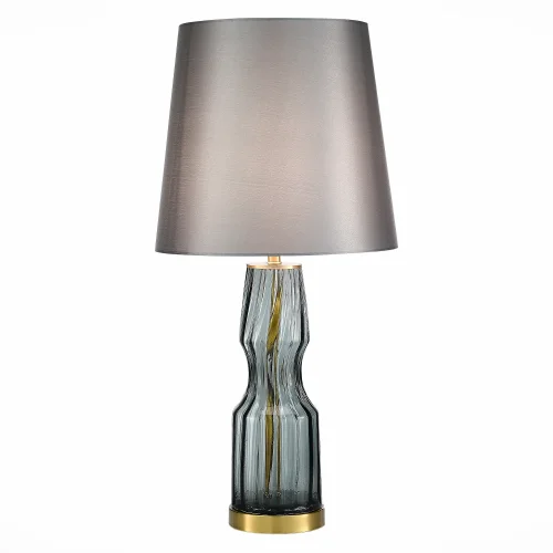 Настольная лампа Saya SL1005.104.01 ST-Luce серая 1 лампа, основание латунь серое стекло металл в стиле современный 