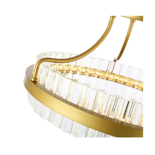 Светильник потолочный LED Cherio SL383.202.01 ST-Luce прозрачный 1 лампа, основание матовое золото в стиле современный  фото 3