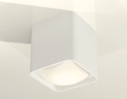 Светильник накладной Techno Spot XS XS7840022 Ambrella light белый 1 лампа, основание белое в стиле хай-тек современный квадратный фото 3