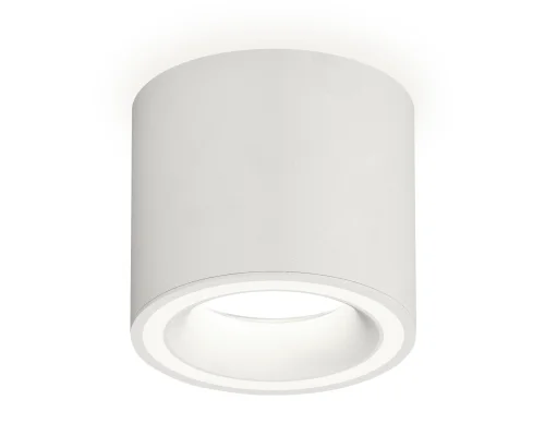 Светильник накладной XS7401040 Ambrella light белый 1 лампа, основание белое в стиле хай-тек современный круглый фото 2