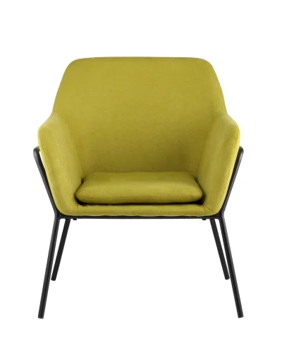 Кресло Шелфорд, травяной УТ000001792 Stool Group, зелёный/ткань, ножки/металл/чёрный, размеры - ****660*680мм фото 3