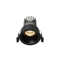 Светильник точечный LED Dip DL123-10W-3K-B Maytoni чёрный на 1 лампу, основание чёрное в стиле современный круглый Светильник точечный LED Dip DL123-10W-3K-B Maytoni чёрный на 1 лампу, основание чёрное в стиле современный круглый