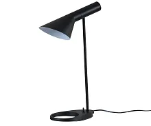 Настольная лампа офисная Сеул 07033-1,19 Kink Light чёрная 1 лампа, основание чёрное металл в стиле лофт 