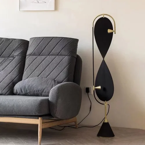 Торшер RAMBLAS Black 212114-23 ImperiumLoft чёрный на 2 лампы, основание чёрное в стиле современный фото 10