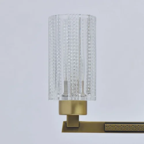 Люстра подвесная Альгеро 285011605 MW-Light прозрачная на 5 ламп, основание латунь в стиле классический  фото 4