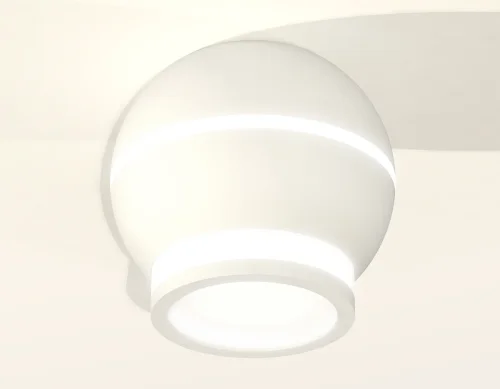 Светильник накладной Techno spot XS1101040 Ambrella light белый 1 лампа, основание белое в стиле современный круглый фото 2