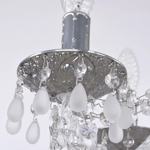 Люстра подвесная AL16310/6/160 CG V0300 Bohemia Ivele Crystal без плафона на 6 ламп, основание никель в стиле классический виноград фото 5