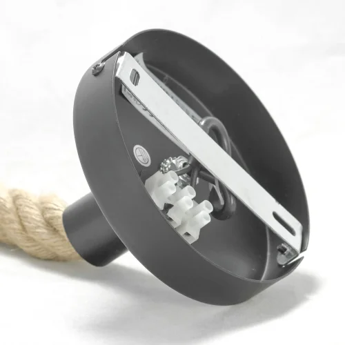 Светильник подвесной лофт Cornville LSP-8224 Lussole без плафона 1 лампа, основание коричневое чёрное в стиле лофт  фото 4