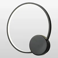 Бра LED Lowell LSP-7108 Lussole чёрный 1 лампа, основание чёрное в стиле современный хай-тек кольца