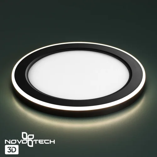 Светильник точечный LED Span 359015 Novotech белый 1 лампа, основание чёрное в стиле хай-тек  фото 9