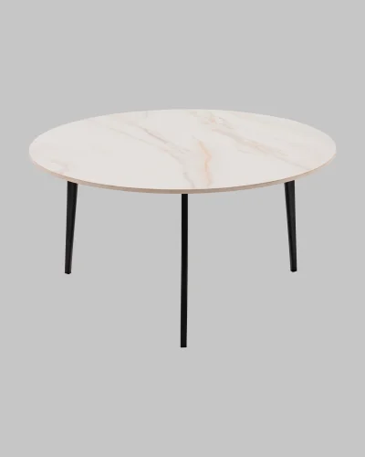 Журнальный столик Aliara, светлая керамика, столешница УТ000041396 Stool Group столешница белая из керамика фото 3
