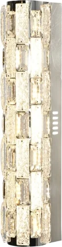 Бра LED Gabbana 4014/09/01W Stilfort прозрачный на 1 лампу, основание хром в стиле современный с пультом