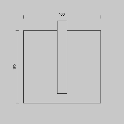 Настенный светильник LED уличный Line O484WL-L6GF3K Maytoni уличный IP65 графит на 1 лампу, плафон графит в стиле современный хай-тек LED фото 8