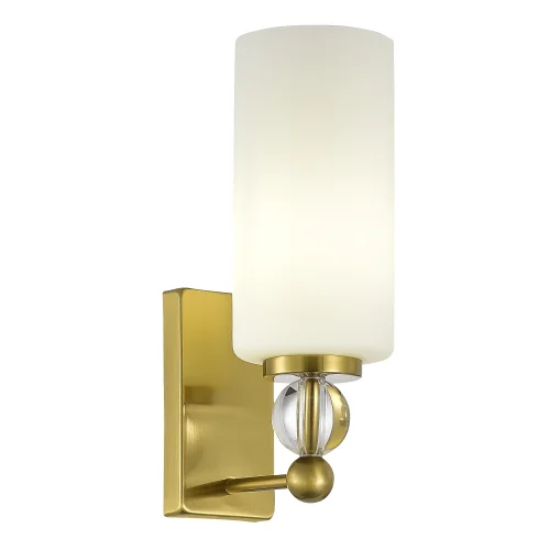 Бра Aurora SL2003.301.01 ST-Luce белый на 1 лампу, основание латунь в стиле современный 