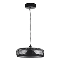 Светильник подвесной LED Ripple SL6014.403.01 ST-Luce чёрный 1 лампа, основание чёрное в стиле хай-тек современный 