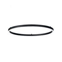 Светильник подвесной LED ORACLE SLIM SP D90 ROUND BK 3000K Ideal Lux чёрный 1 лампа, основание чёрное в стиле современный кольца