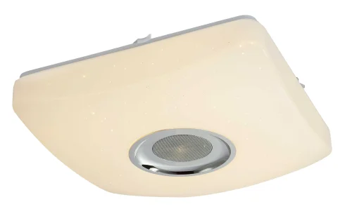 Светильник потолочный LED RGB с пультом Ayleen 41349-18 Globo белый 1 лампа, основание белое в стиле хай-тек современный с пультом
