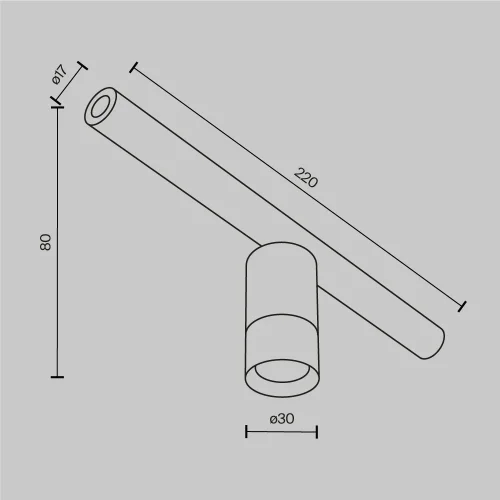 Светильник для штанговой системы освещения LED Axity C103CL-5W3K-BS Maytoni латунь для шинопроводов серии Axity латунь фото 7